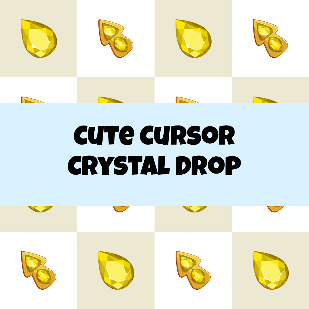 Cute Cursor Crystal Drop
